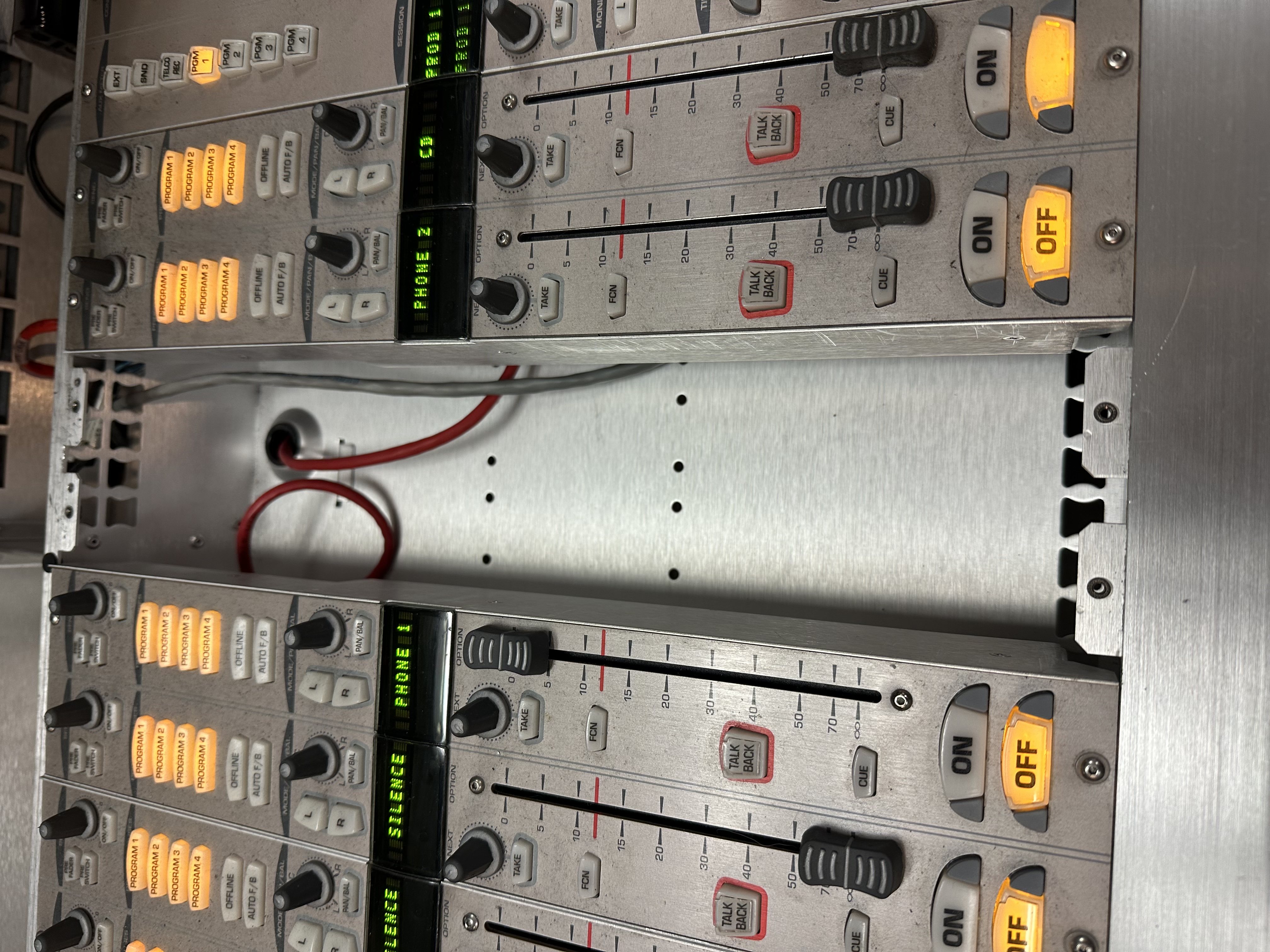 Real previous project — audio control panel rebuild