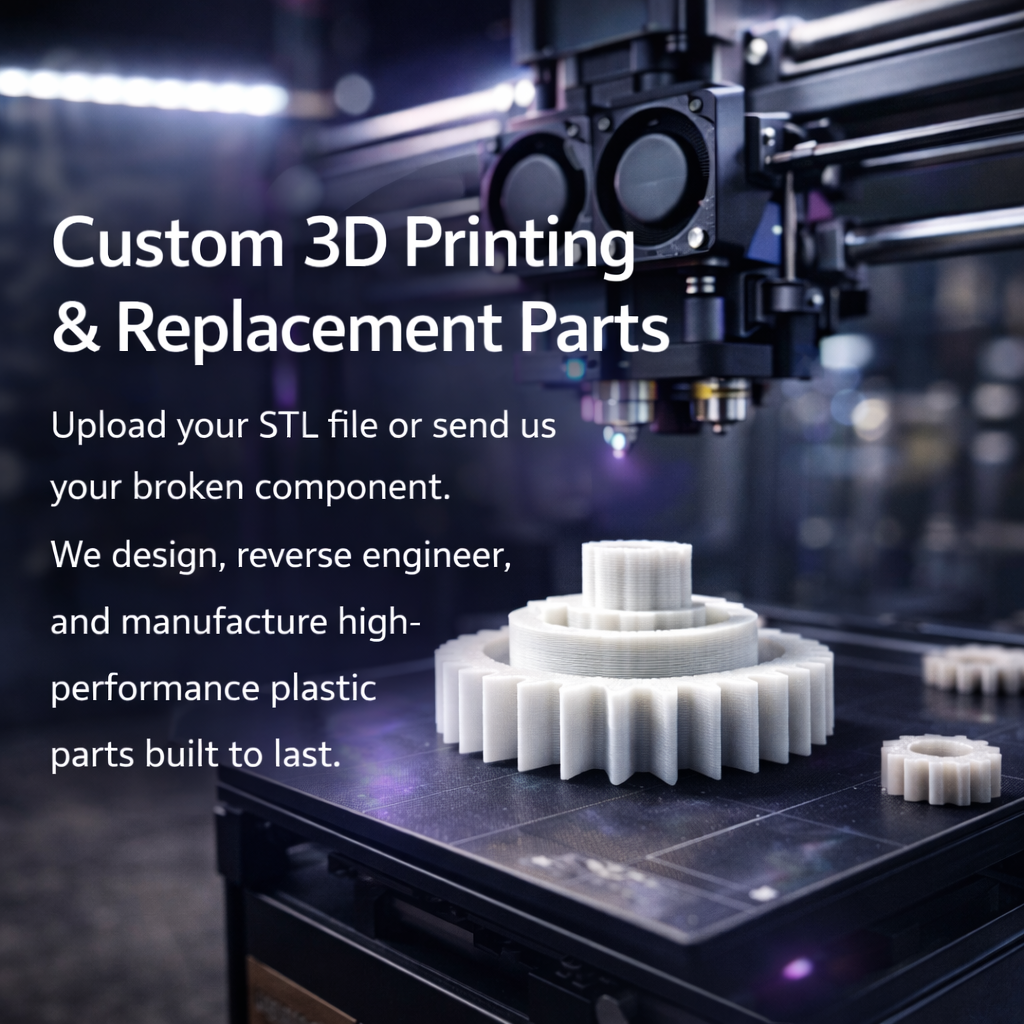 Custom 3D Printing and Replacement Parts